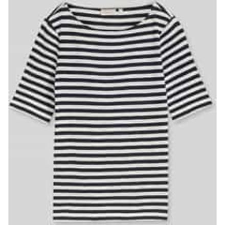 Tom Tailor - T-shirt met streepjesmotief - Maat S - navy offwhite stripe