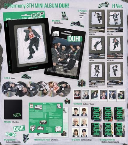 P1Harmony – 8e Mini Album H Ver./DUH! Compacte versie 6 in Set