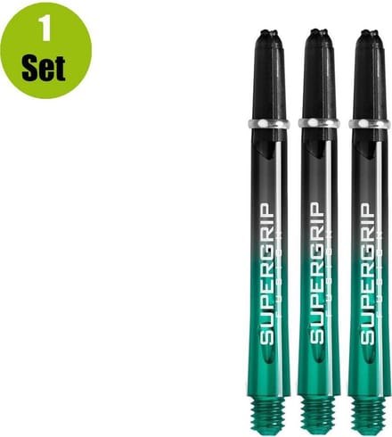 Harrows Supergrip Fusion X DartShafts - Jade - Medium - (1 Set)
