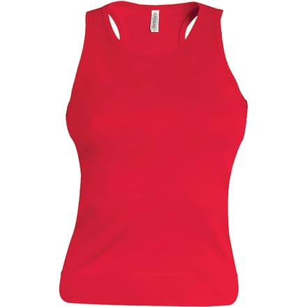 Tank Top Dames M Kariban Mouwloos Red 100% Katoen