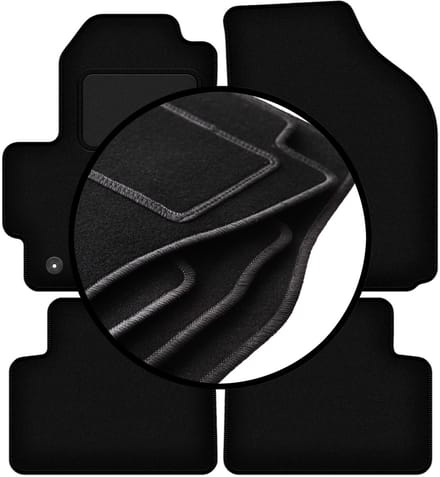 Complete set veloursmatten voor: Chevrolet Matiz hatchback (2004-2009)