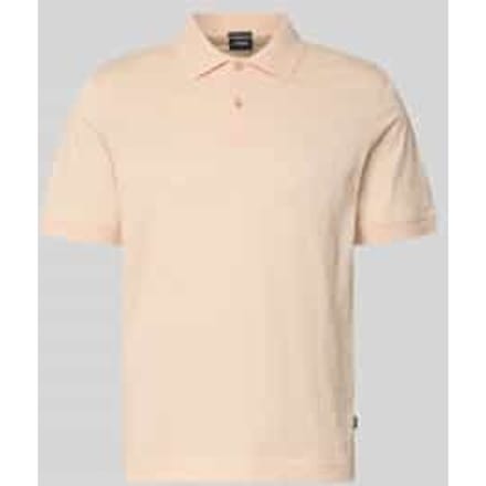 modern fit poloshirt met structuurpatroon model 'Roberto'