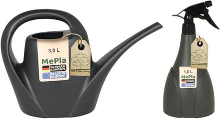 Set van 3,0L Gieter en 1,0L Plantensproeier - Antraciet, UV-bestendig