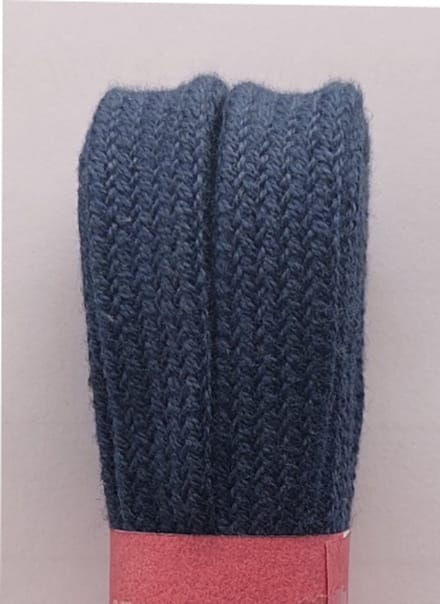 Strickers Veter - Jeans Blauw - Plat - Lengte 120 cm - Breedte 9 mm - Schoenveter