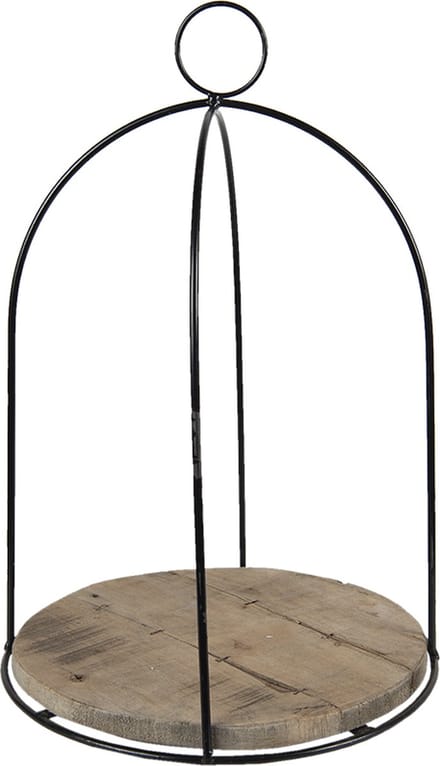 Clayre & Eef Planthouder Ø 28x41 cm Bruin Hout