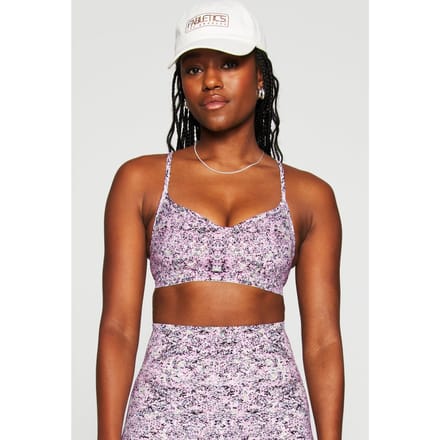 Fabletics Sleek Seamless Low Impact Bra Cosmic Splatter Größe: S REG | Sport BHs Outlet | Damen
