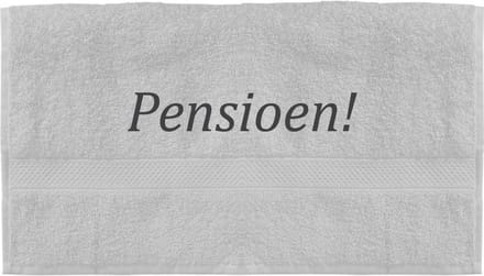 Handdoek - Pensioen - 100x50cm - Wit