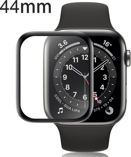 KELERINO. Screenprotector geschikt voor Apple Watch 4/5/6/SE - 44mm - 3-pack