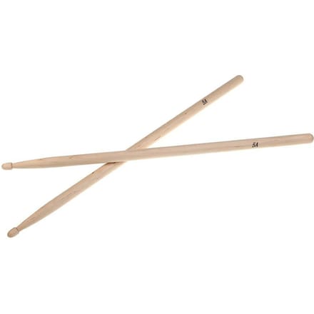 Paar 5A esdoornhouten drumsticks voor drumstel lichtgewicht professioneel beige