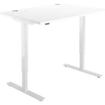 Schäfer Shop  Select Bureautafel START UP, eentraps elektr. in hoogte verstelbaar, B 1200 mm, wit/wit