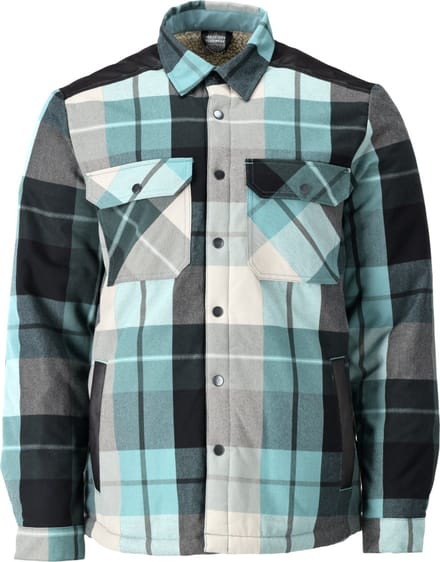 Mascot Customized Flanellen overhemd met teddy voering 23104-446 - bosgroen geruit - 4XL