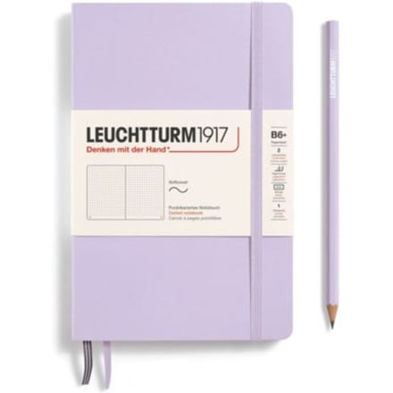 Leuchtturm1917 notitieboek, softcover, paperback (b6+), dotted, lila