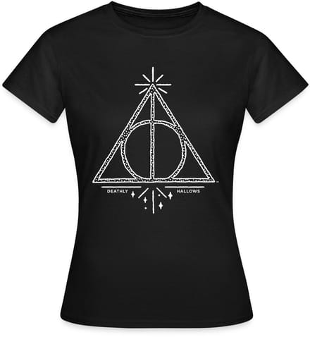Harry Potter Het dodelijk heilig-logo T-Shirt Dames