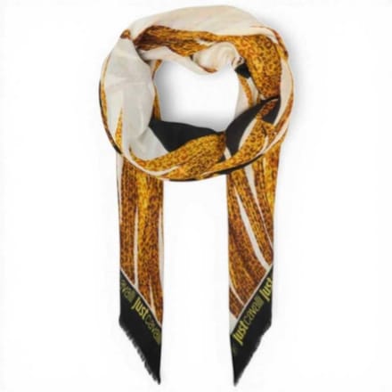 Just Cavalli Pashmina jc Afdrukken Seizoengebonden Vrouw Goud in Modal