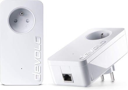 Powerline Adapter Set Snel Internet 1200 Mbit/s via Stopcontact 2 Stuks