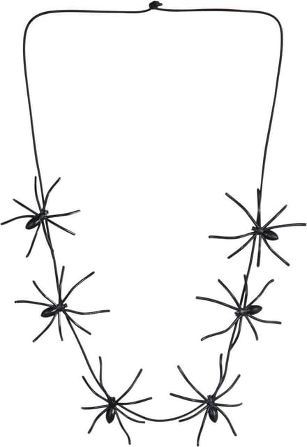 Spinnen ketting heks zwart