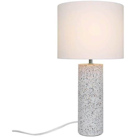 Nordlux Tafellamp Antiga, wit, hoogte 50 cm, stof/steen