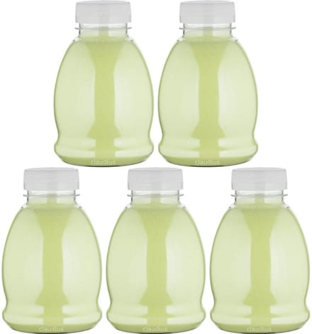 Scrubzout Fresh Ginger - 375 gram - Fles met transparante dop - Set van 5 stuks - Hydraterende Lichaamsscrub