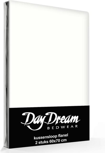 Day Dream Flanellen Kussenslopen (2 stuks)  - 60x70 cm - Ivoor