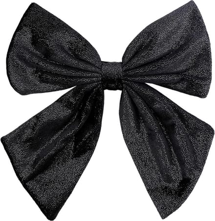 Beautiful Bow haarklem - zwart - Haar accessoires - Kerst