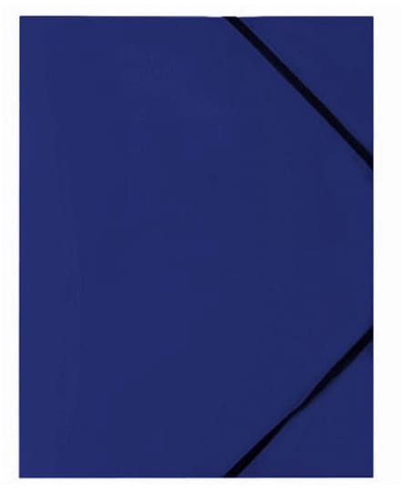 Blauwe A4 Kaart met Elastiek, 450 micron PP