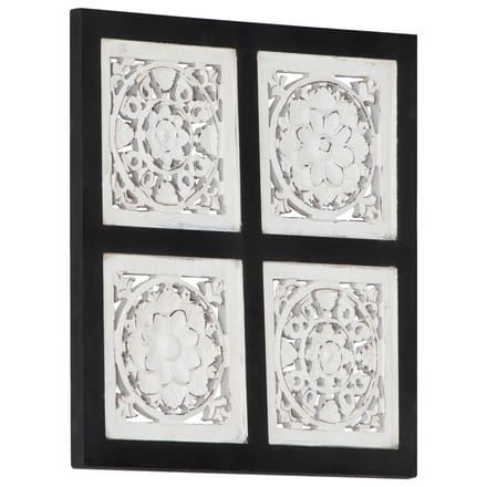 vidaXL - Kunst - Decoratie - 40 - x - 40 - x - 1,5 - cm - Geconstrueerd - hout