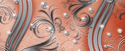 Pattern Abstract Ornament Leaves Photo Wallcovering