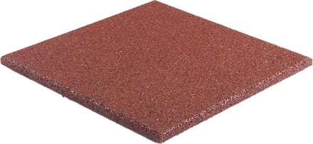 Rubbermagazijn - Rubber terrastegel rood - 5 stuks - Per 0,8 m² - 40x40x2,5cm