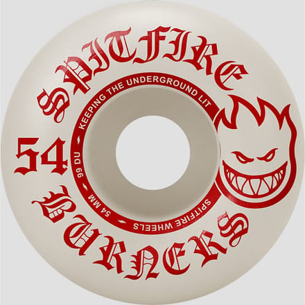 Spitfire 99Du Burner Red 54mm Wielen wit