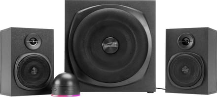 Speed-Link GRAVITY LT 2.1 Subwoofer System - Black - 2.1-channel - Zwart