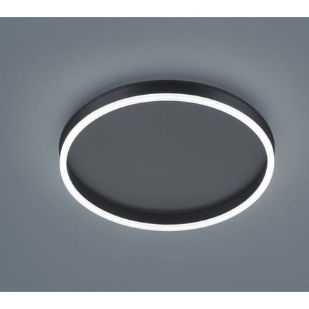Helestra Sona LED plafondlamp, zwart, Ø 40 cm