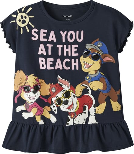 NAME IT - NMFMINA PAW SS NREG TOP CPLG - Meisjes - T-shirts