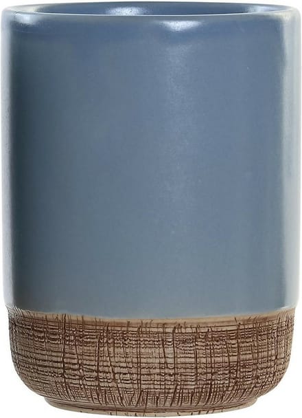 ITEM Tandenborstelhouder - polystone - blauw - 8x10 cm - stijlvol design