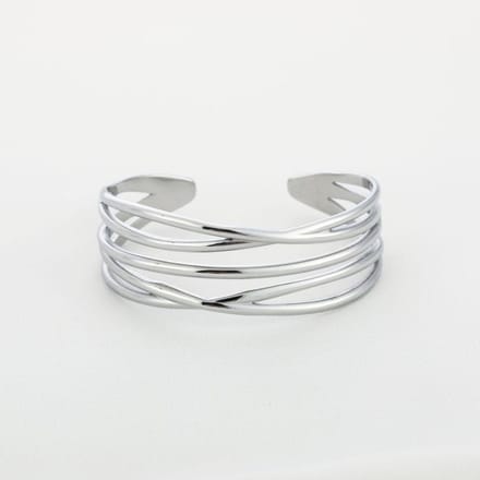 Bijoutheek Armband (Sieraad) Abstract Lines Zilverkleurig