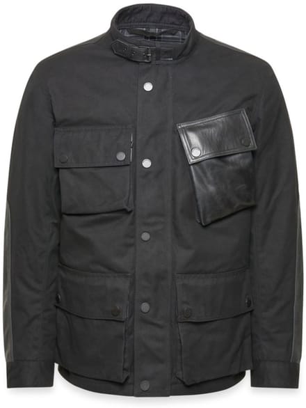 Belstaff Trackmaster Zwarte Waterdichte Gewaxte Jas - Jas