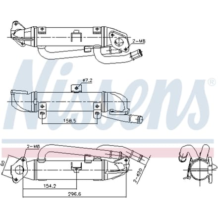 UitlaatgasRadiator NISSENS 989414