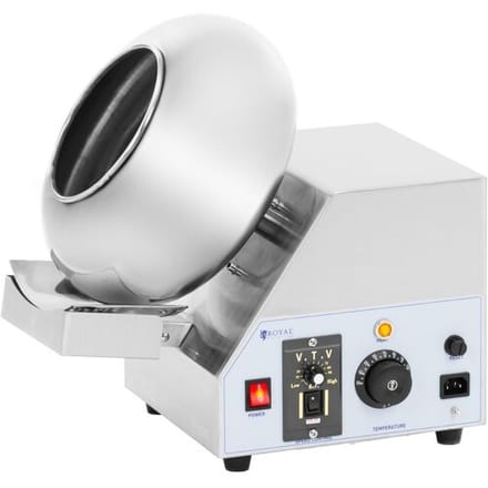 Chocolade drageermachine - 2 kg - 600 W - Roestvrij staal - Royal Catering RCOV-03