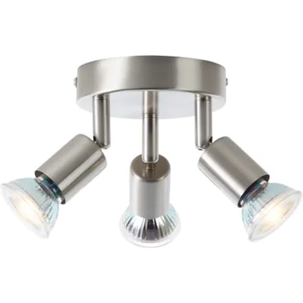Baseline Opbouwspot Parma - Satijn Chroom - 3xgu10