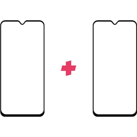 DuoPack: Xiaomi Redmi Note 8T screenprotector gehard glas Edge to Edge