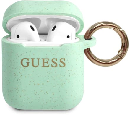 GUESS Silicone Case AirPods 1 / AirPods 2 - Groen