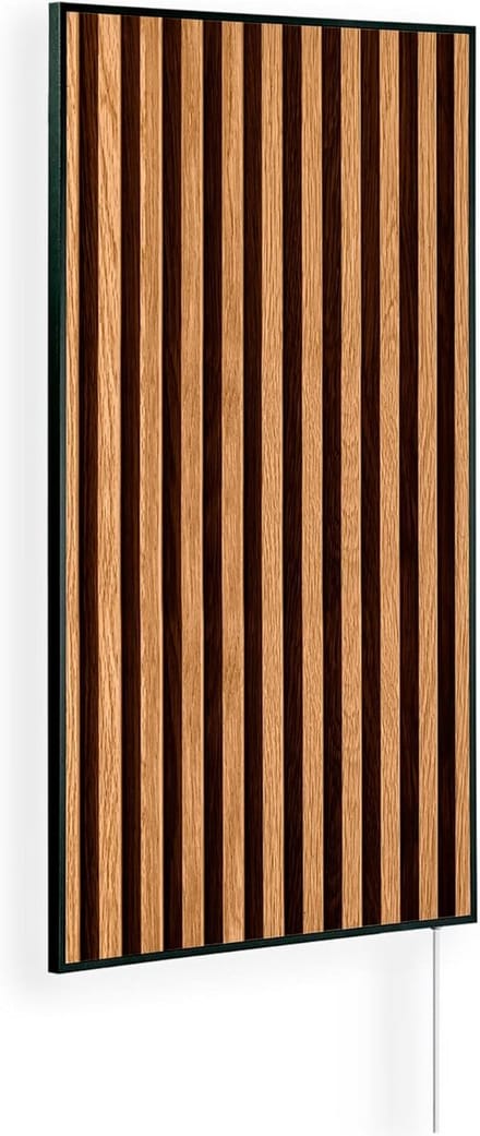 Infrarood Paneelverwarming met Afbeelding - 450 Watt - Zwart Frame - Voor 5-12 m²