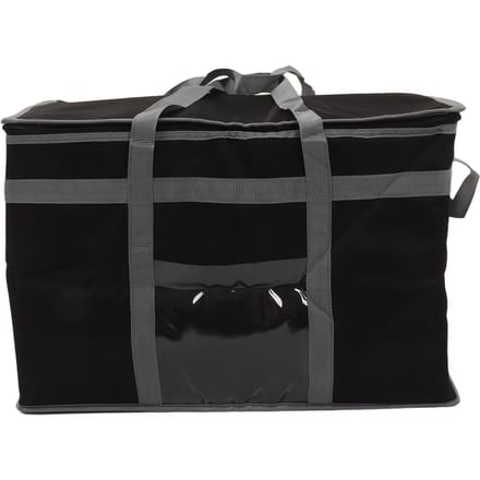 Geïsoleerde Tas 38L Grote Capaciteit Herbruikbare Koeltas Lunchtas met 2 Handvatten voor Eten black