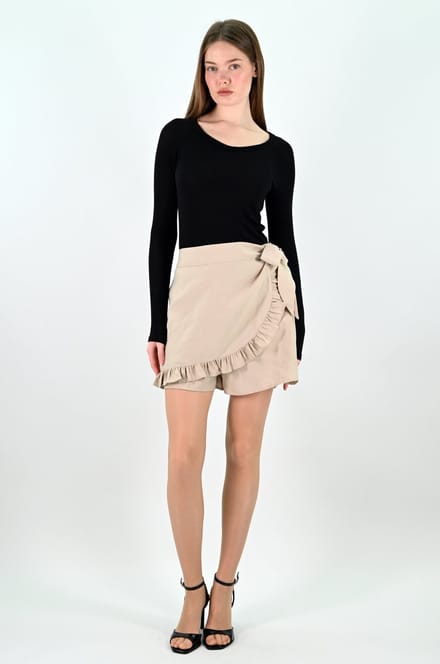 YesMooi - Broekrok - Dames Skort - Beige - M (38)