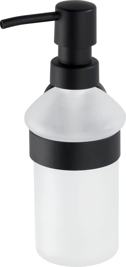 WENKO Zeepdispenser Bosio RVS zwart mat - Zeeppompje