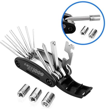 Inbus Multi Tool Set (16 Delig) - Voor herstelling Fiets, Racefiets, Koersfiets, MTB