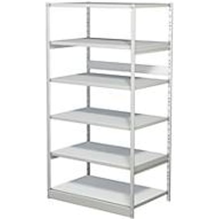 Complete stelling PROGRESS 500 T, basissectie, zonder achterwand, H 1900 x B 950 x D 640 mm