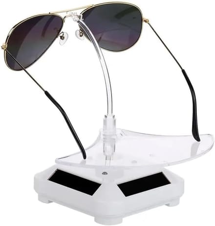 Bril Display Stand - Zonnebril Organisator - Brillen Presenteren - Roterende Houder - 10x17 cm - Wit