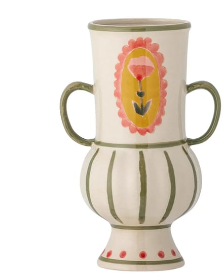 Bloomingville Vaas aardewerk groen Odina 21cm