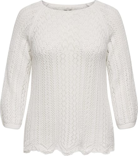 ONLY CARMAKOMA - CARNOLA LIFE 3/4 PULLOVER KNT NOOS - Dames - Gebreide truien