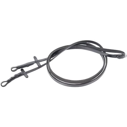 Harry's Horse Teugels leder met rubber gevoerd - maat Full - black